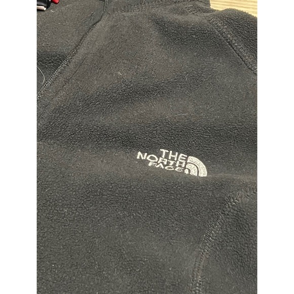 North Face Womens Pullover 1/4 Zip Black Longsleeve Size M Lightweight Polartec - Picture 2 of 10